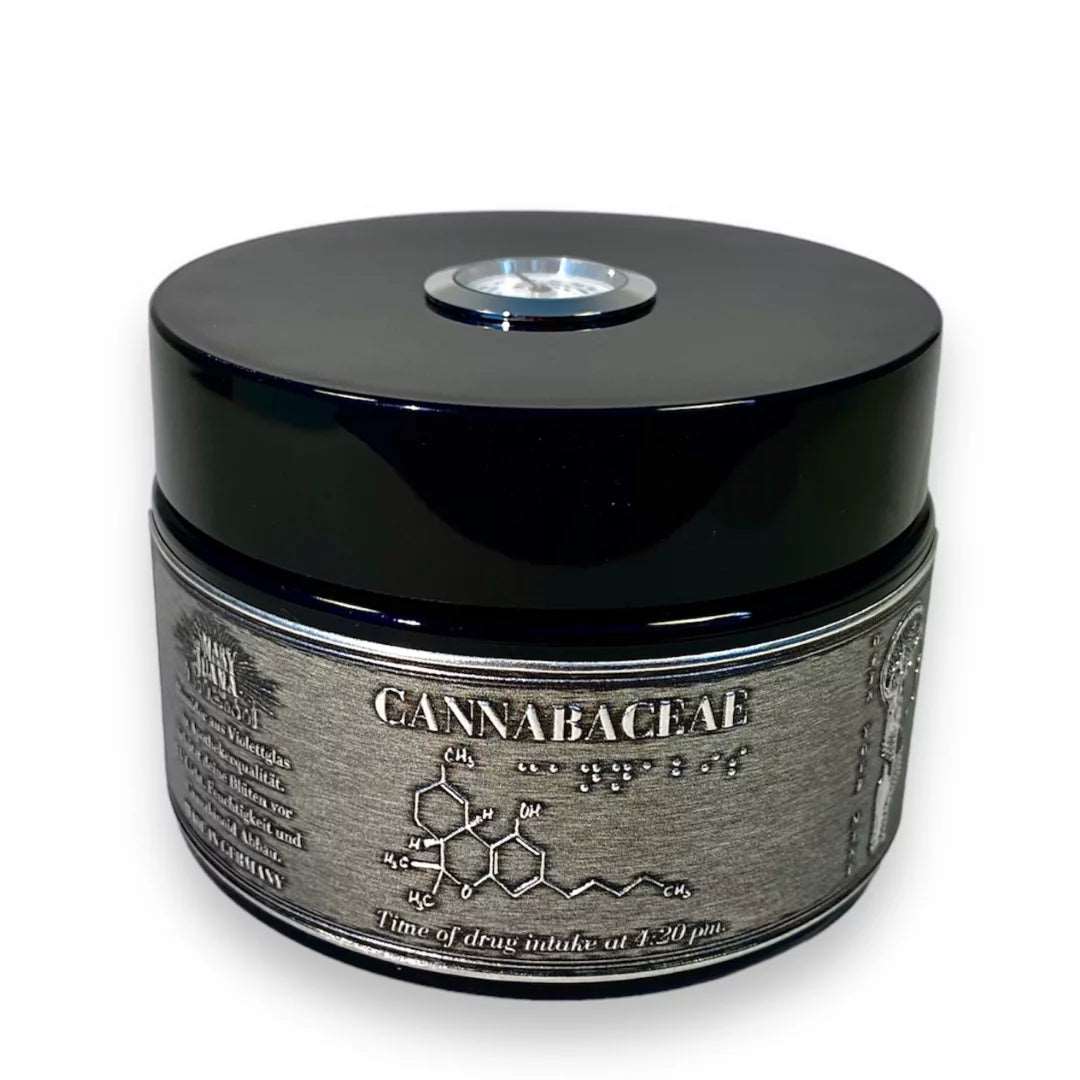 cannabis aufbewahrung glas hygrometer Mary N°420 – Hightere Gedanken