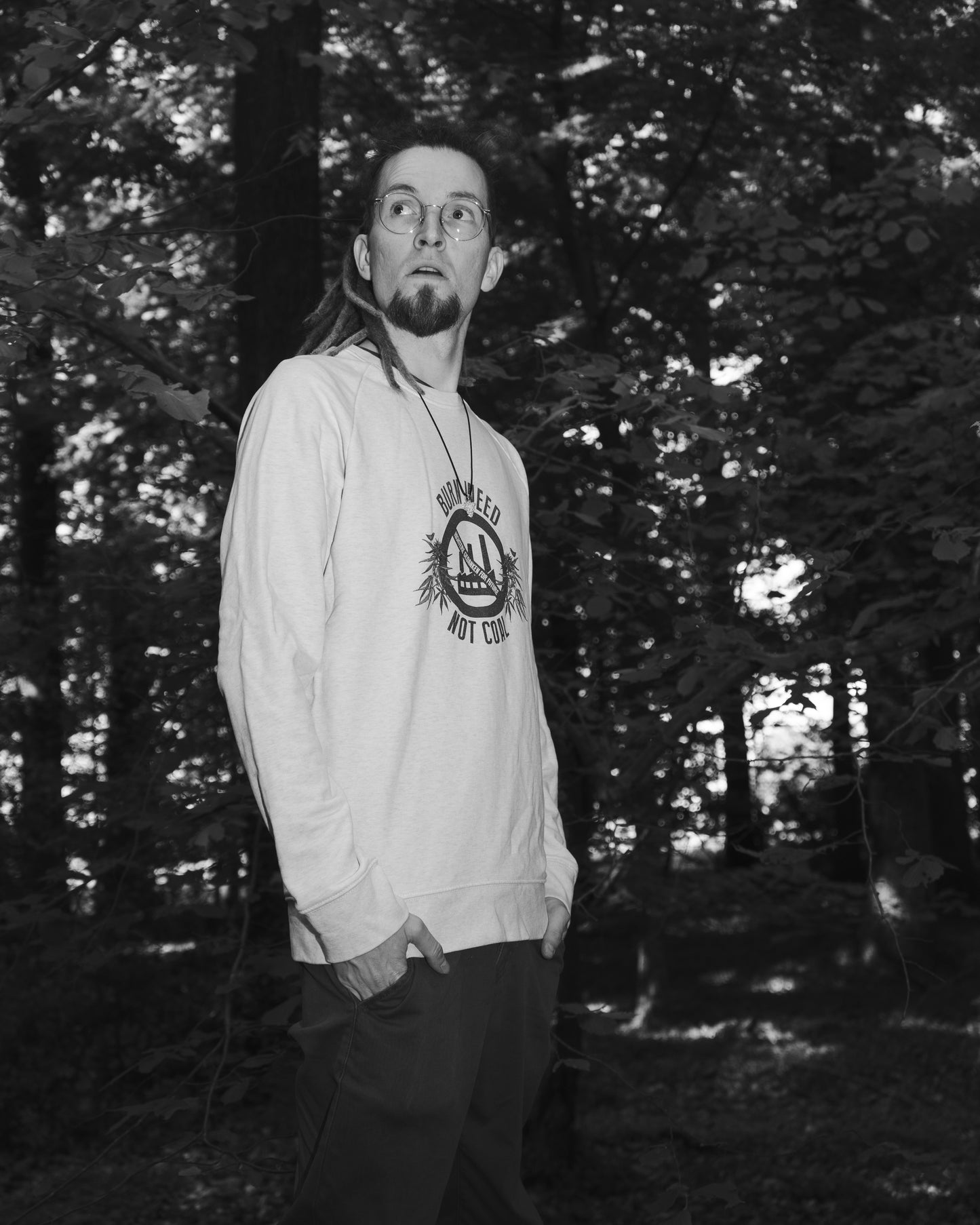 Burn weed not coal - Organic Unisex Sweatshirt