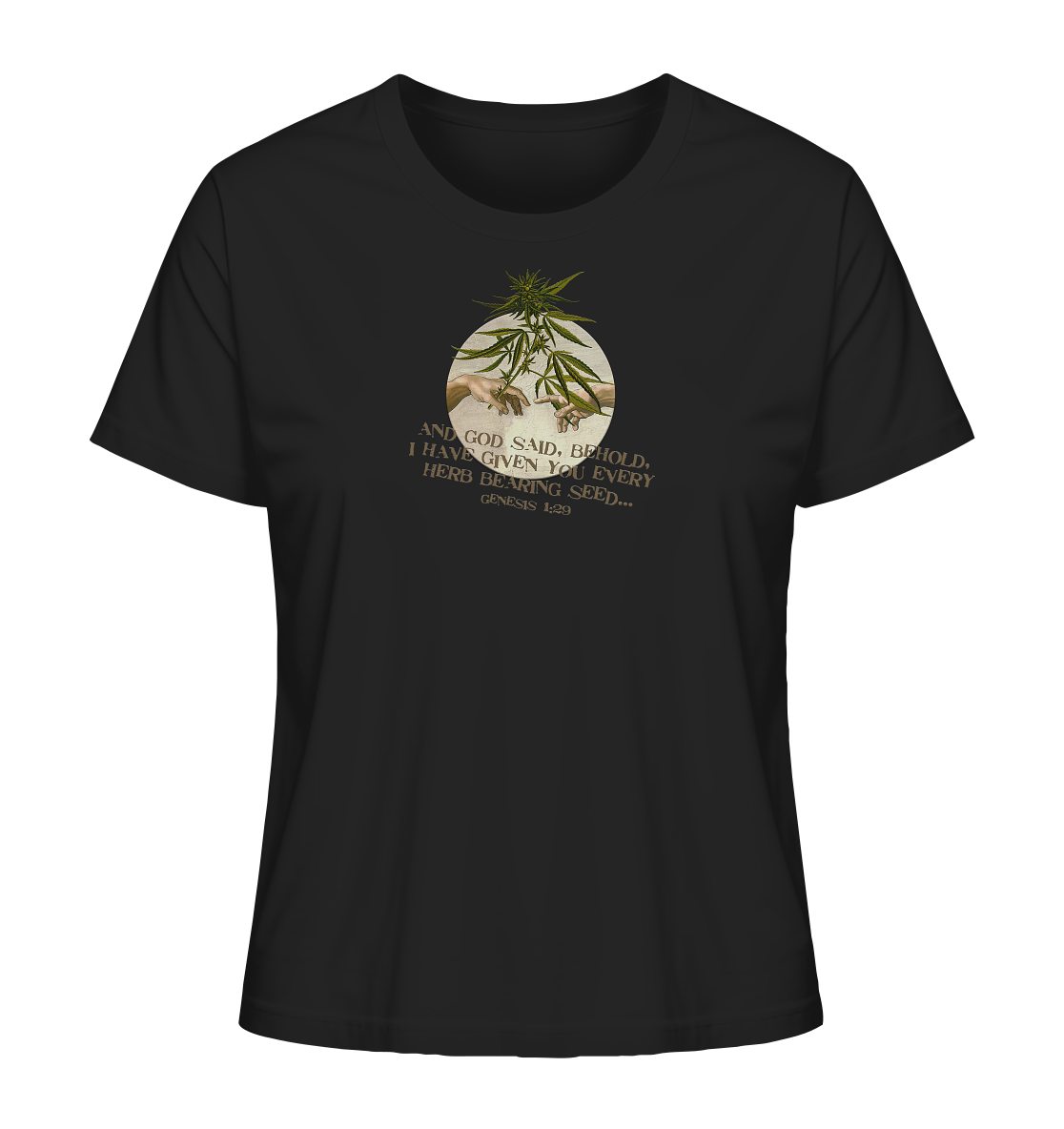 God said - Ladies Organic Shirt