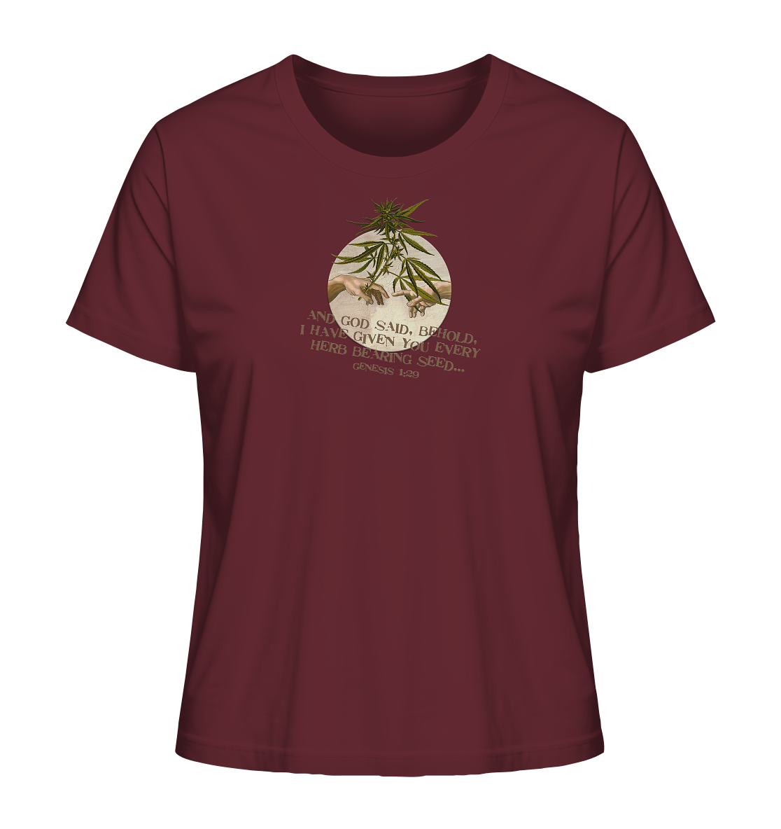 God said - Ladies Organic Shirt