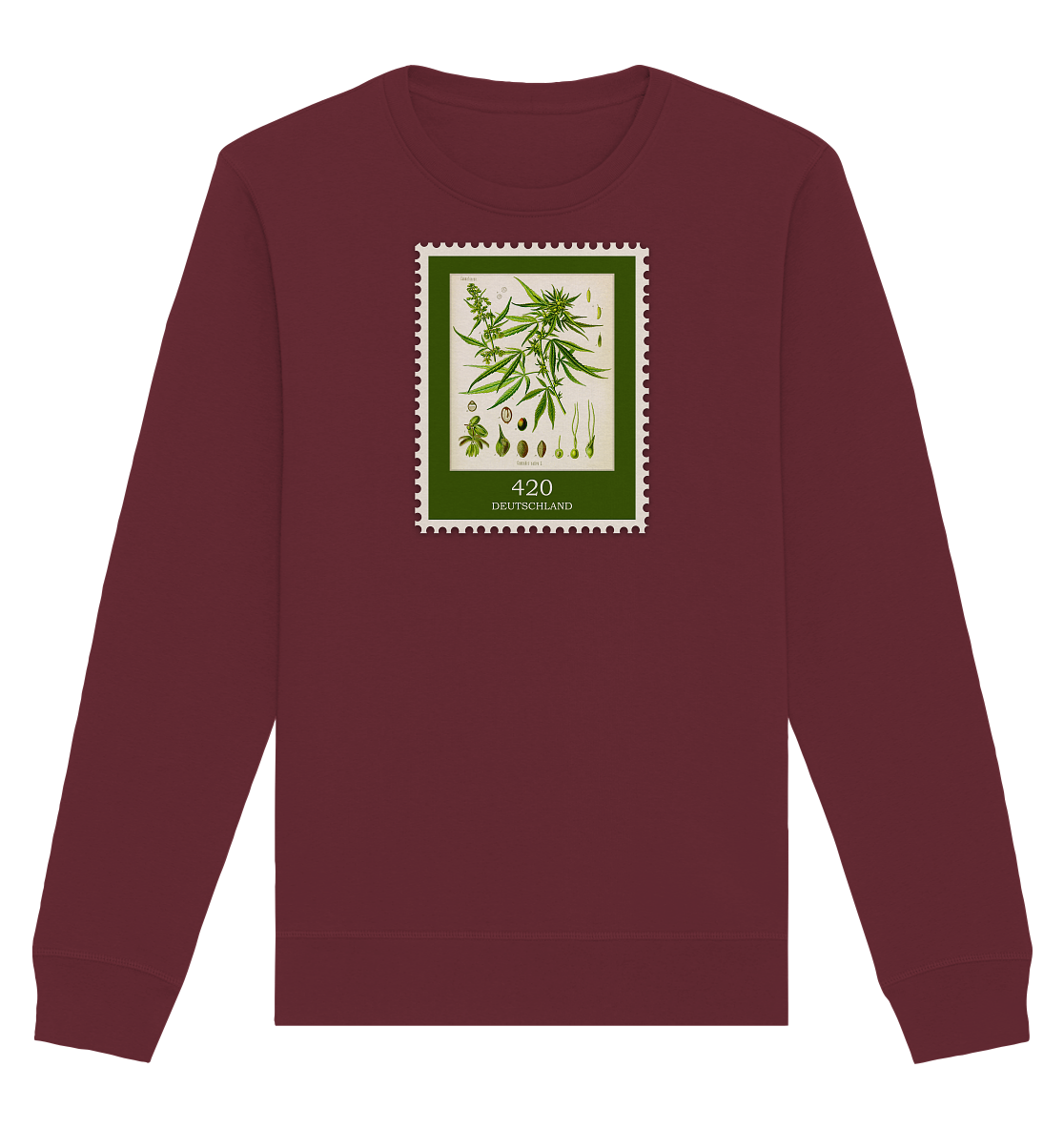 Hemp Stamp - Organic Unisex Sweatshirt