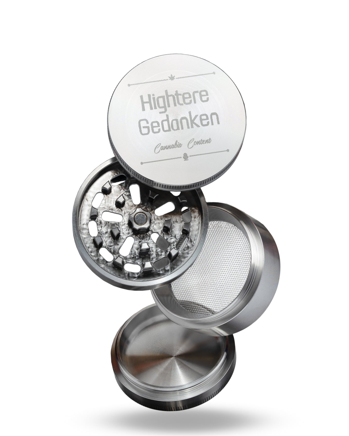 Edelstahl Grinder - 4-teilig - Ø54mm