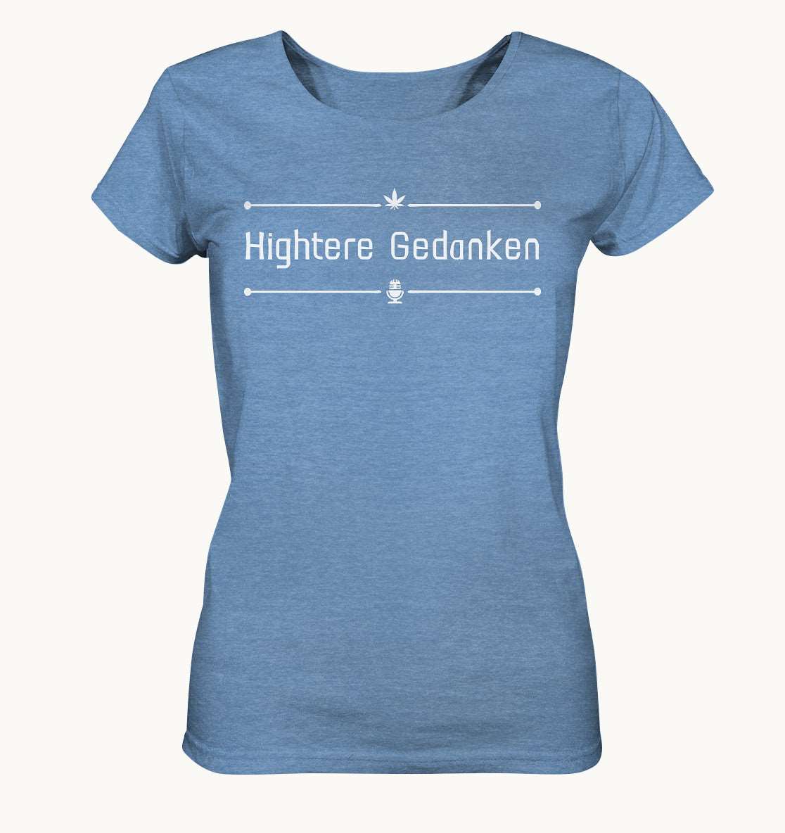 Hightere Gedanken - Ladies Organic Shirt (meliert)