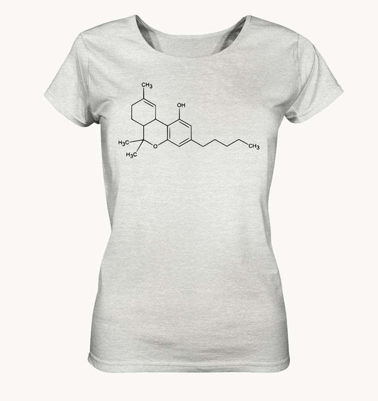 Tetrahydrocannabinol - Ladies Organic Shirt (meliert)